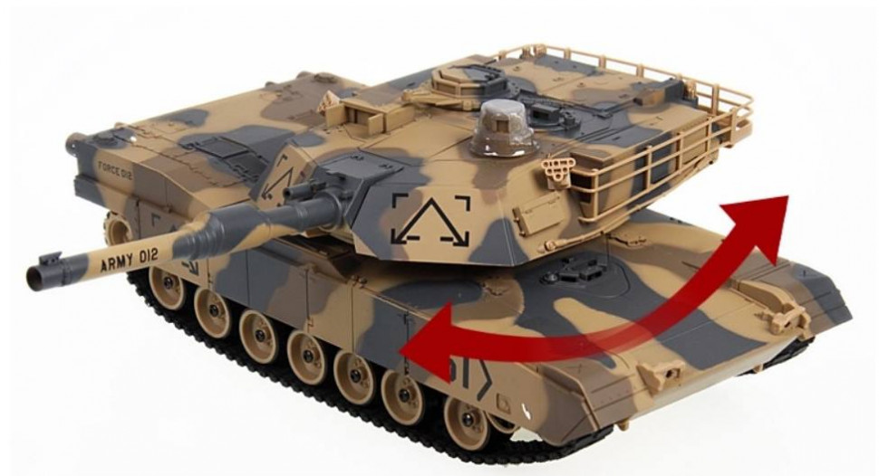 Танк на пульті 781-10 на радіоуправлінні, стріляє кульками